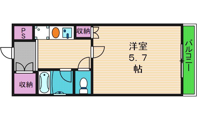 ラフィーネドミール(1K/3階)の間取り写真