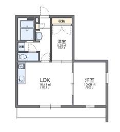 レオパレスレジアス(2LDK/3階)の間取り写真