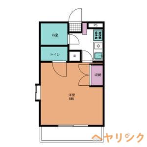 SUN MATE(1K/3階)の間取り写真
