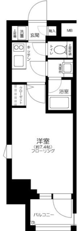コンシェリア浜松町マスターズビラ(1K/7階)の間取り写真