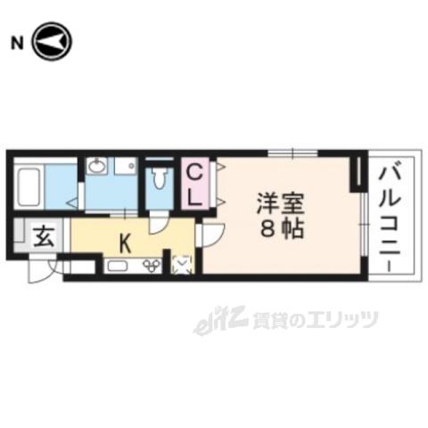 ハーバルハウス(1K/3階)の間取り写真