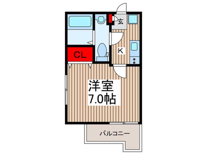BEST STAGE航空公園(1K/2階)の間取り写真