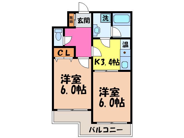 FAZENDA 78(2K/3階)の間取り写真