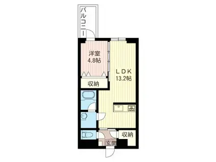 エターナル オリオン(1LDK/5階)の間取り写真