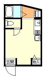 ラフィーネ6号館(ワンルーム/3階)の間取り写真