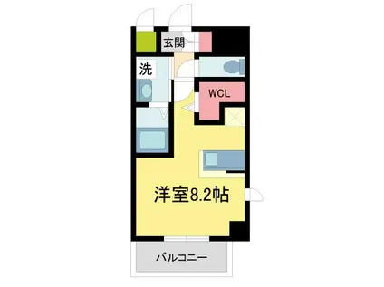 ONLYONE川西中央II(1K/7階)の間取り写真