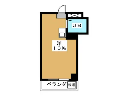 窪田マンション(ワンルーム/3階)の間取り写真