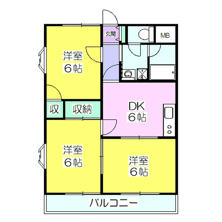 マエストーソ花田II 2階階 間取り