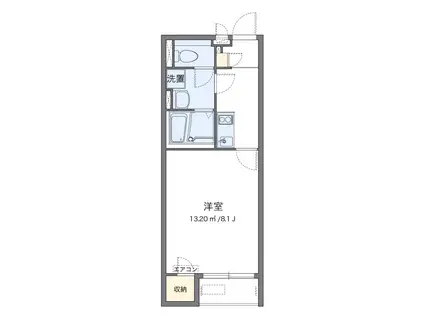 TDレジデンス(1K/2階)の間取り写真