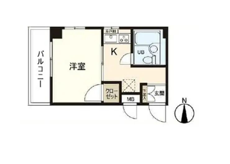 マイキャッスル大岡山 1階階 間取り