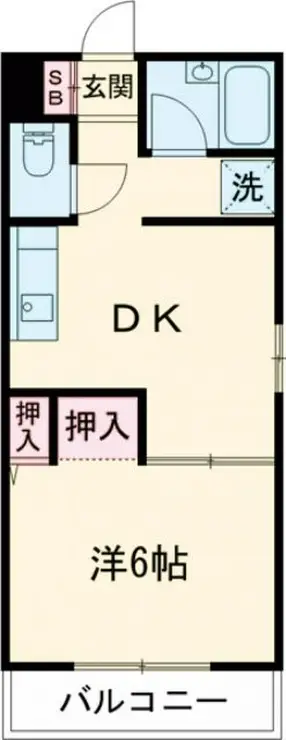 コーポ塩島 1階階 間取り