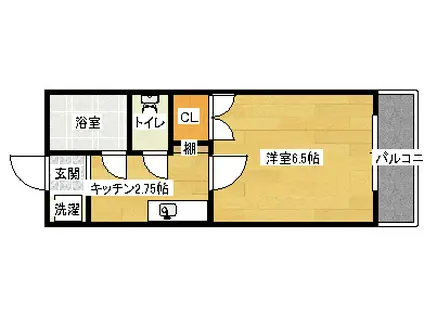 AMALFI90(1K/2階)の間取り写真