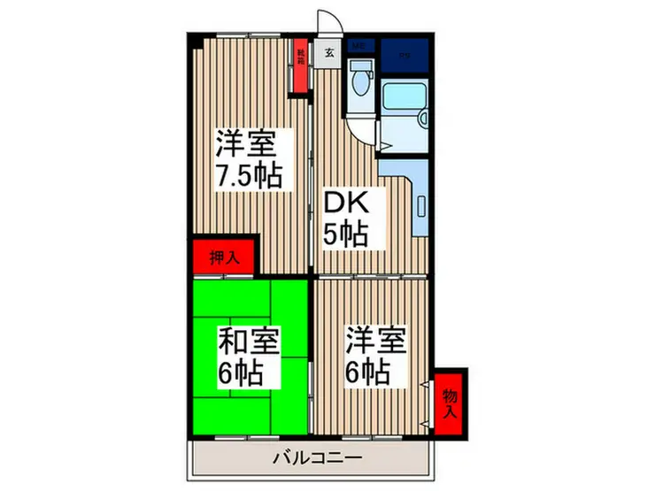 メゾン松しま 1階階 間取り