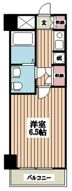 ライオンズマンション新宿東公園 2階階 間取り