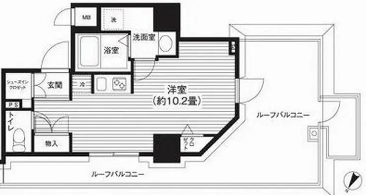 カスタリア初台 5階階 間取り
