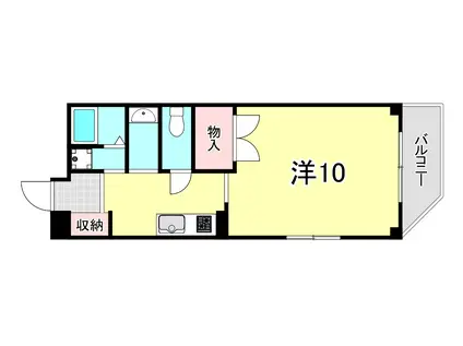 ハウスリーブス(1DK/3階)の間取り写真