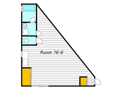 COTHAX津島西坂(ワンルーム/1階)の間取り写真
