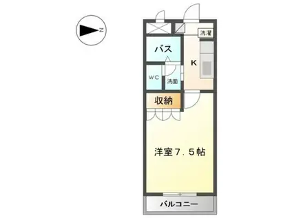 グレース和歌浦(1K/2階)の間取り写真