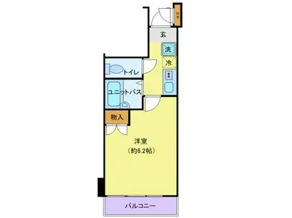 アイショウプラザ北五番丁(1K/6階)の間取り写真