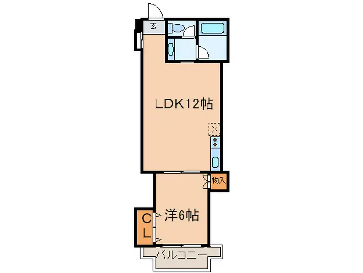 麻布十番ハイツ 6階階 間取り