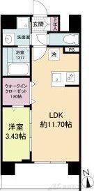 WORVE吹田江坂(1LDK/9階)の間取り写真