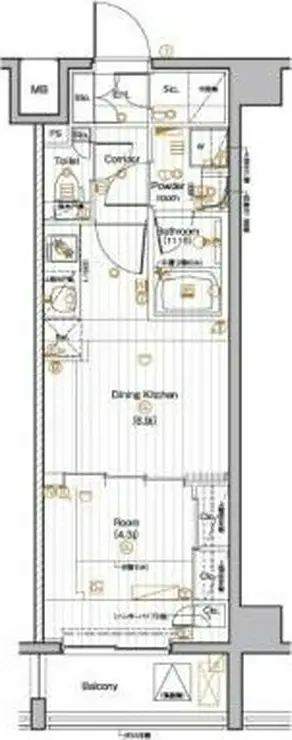 PREMIUM CUBE 池袋本町 5階階 間取り