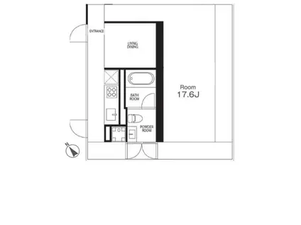 G-FLAT(ワンルーム/2階)の間取り写真