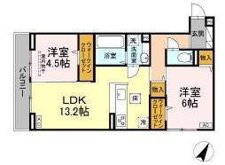フラネーヴェ(2LDK/1階)の間取り写真