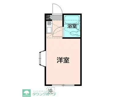 グレイスユリガオカ(ワンルーム/1階)の間取り写真