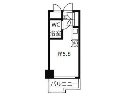 コスモプラザ三宮(ワンルーム/5階)の間取り写真