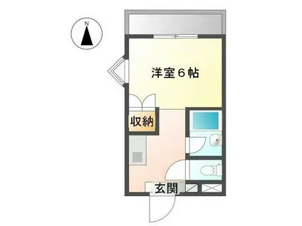 アーベイン三木パートI(1K/2階)の間取り写真