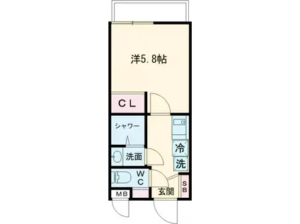 SIGNPOST界(1K/3階)の間取り写真