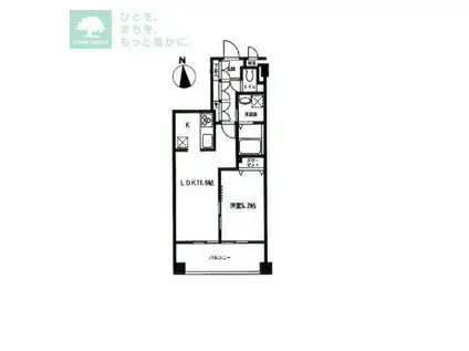 カーロヴィレッタ2(1LDK/2階)の間取り写真