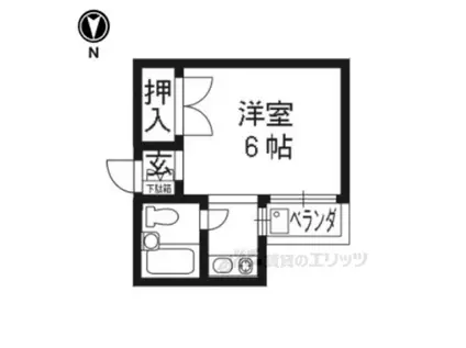 第11長栄シャトー泉(1K/1階)の間取り写真