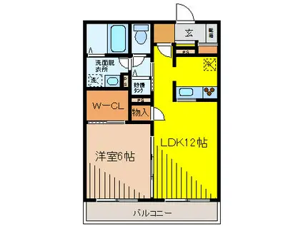 PEARL SHIMORENJAKU(1LDK/3階)の間取り写真