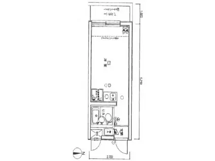 グローリア初穂阿佐ヶ谷(ワンルーム/1階)の間取り写真