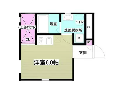 エレガンス・ヴィラ(ワンルーム/4階)の間取り写真