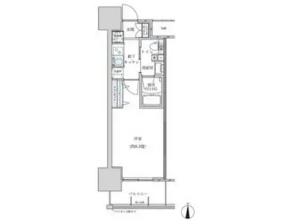 パークアクシス名古屋山王(1K/15階)の間取り写真