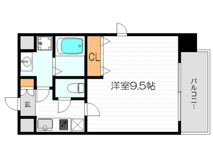 サムティ梅田IIグロウアクシス(1K/7階)の間取り写真