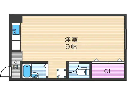 田中マンション(ワンルーム/3階)の間取り写真