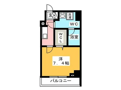 SPコート尾久ノース(1K/7階)の間取り写真