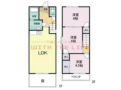 エポックタウン(3LDK/1階)の間取り写真