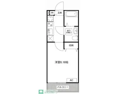 MQUARTO尾久(1K/2階)の間取り写真