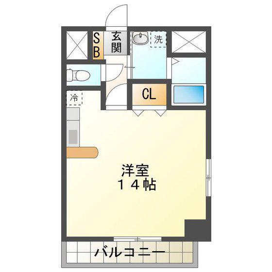 セントアビエス(ワンルーム/3階)の間取り写真
