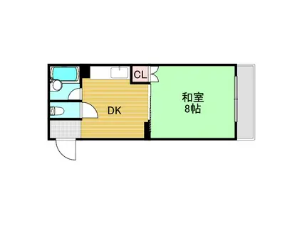 ジュネス第一(1DK/1階)の間取り写真