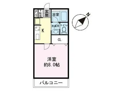 プレミスト板橋(1LDK/14階)の間取り写真