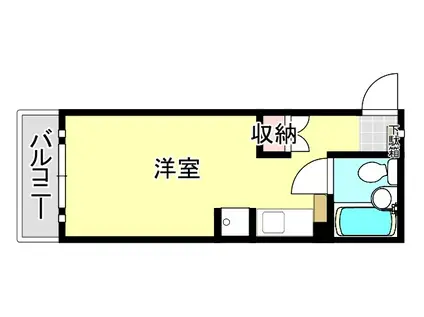 一本木マンション(ワンルーム/4階)の間取り写真