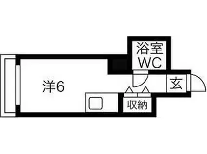 オフィスポート本町ウエスト(ワンルーム/4階)の間取り写真