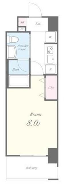 RESIDENCE OMIYA HIKAWASANDO(1K/4階)の間取り写真