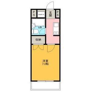 グレースパレMAEDA(1K/4階)の間取り写真